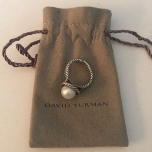 David Yurman Pearl Ring Size 6